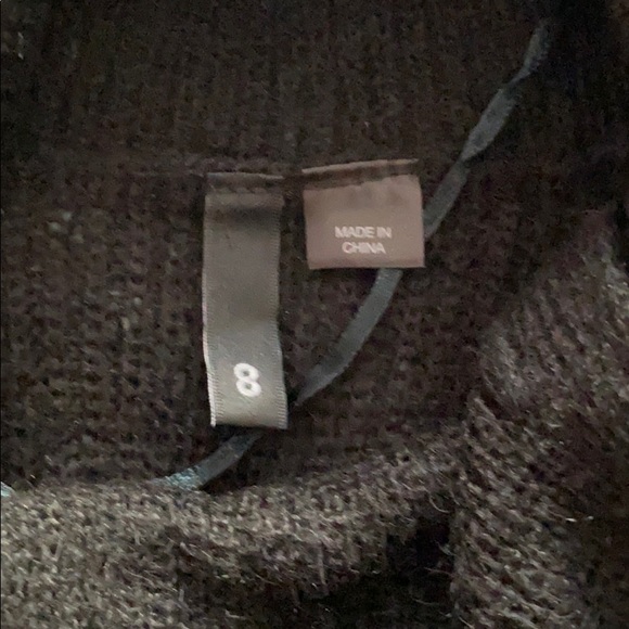 Black short sleeve cowlneck sweater tunic - Picture 2 of 5